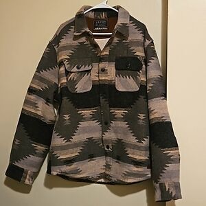 Men's Wool Blend Overshirt - xl